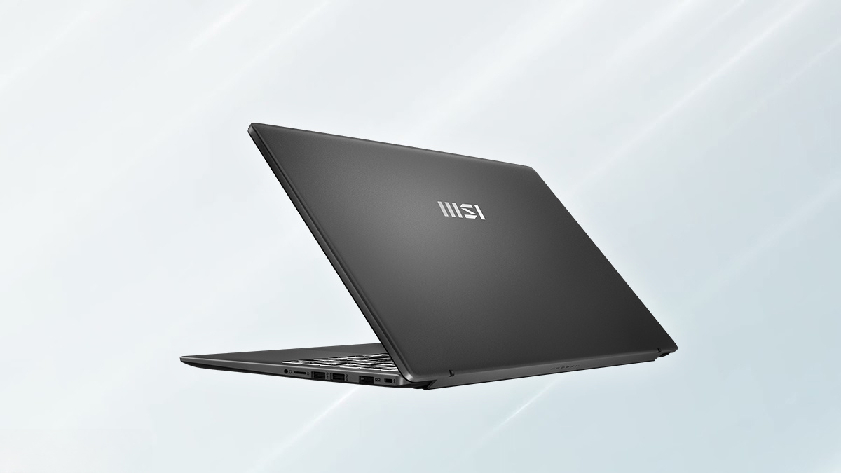 Thiết kế màu xám của MSI Modern 15 F1MG-1225VN