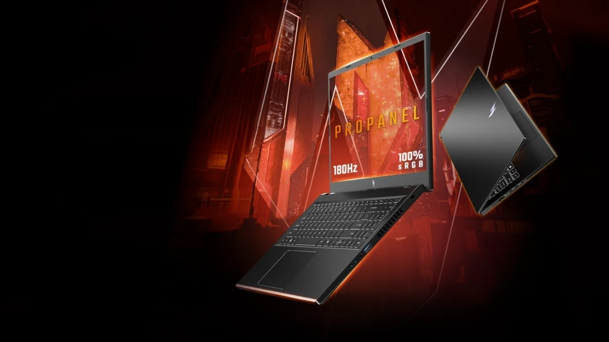 Độ phủ màu 100% sRGB trên Acer Nitro V 15 ProPanel