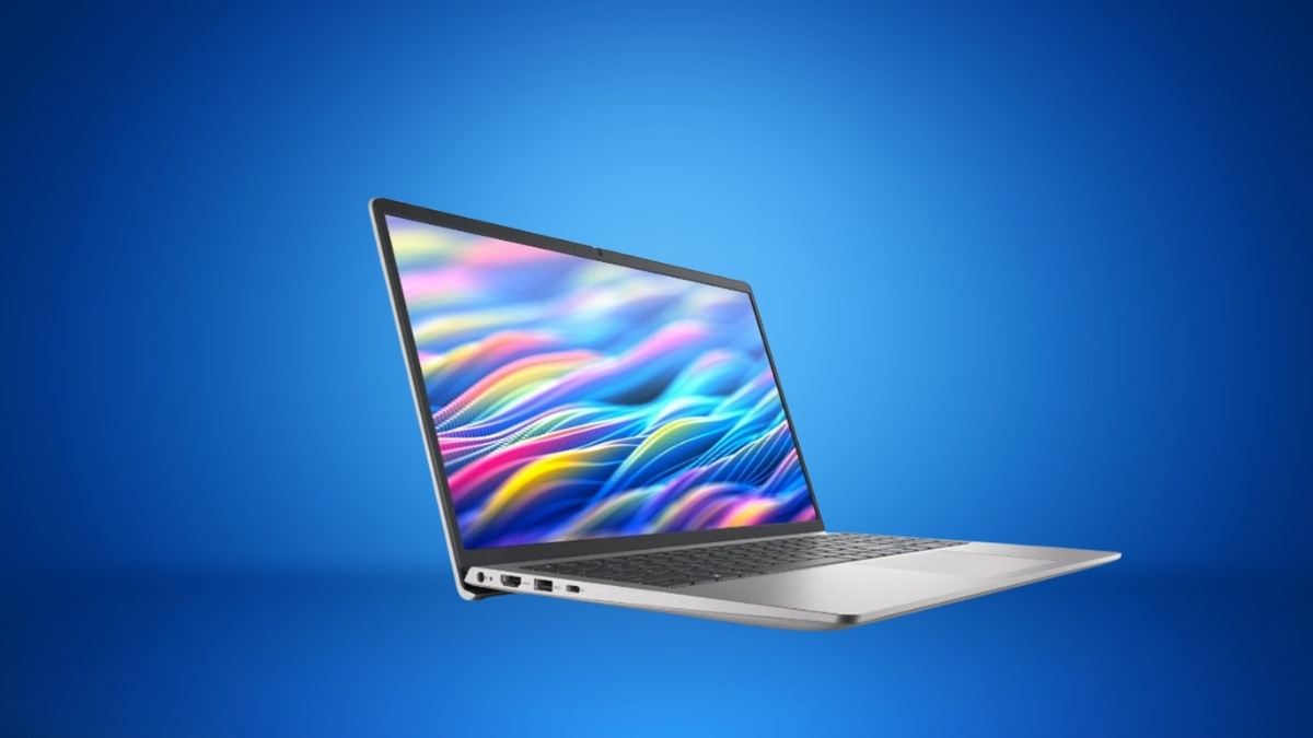 Thiết kế vỏ nhựa màu bạc Dell 15 DC15250 I5U165W11SLU-5