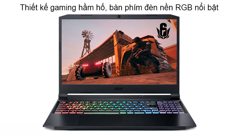 Laptop gaming Acer Nitro 5 AN515-45-R9SC mặt trước