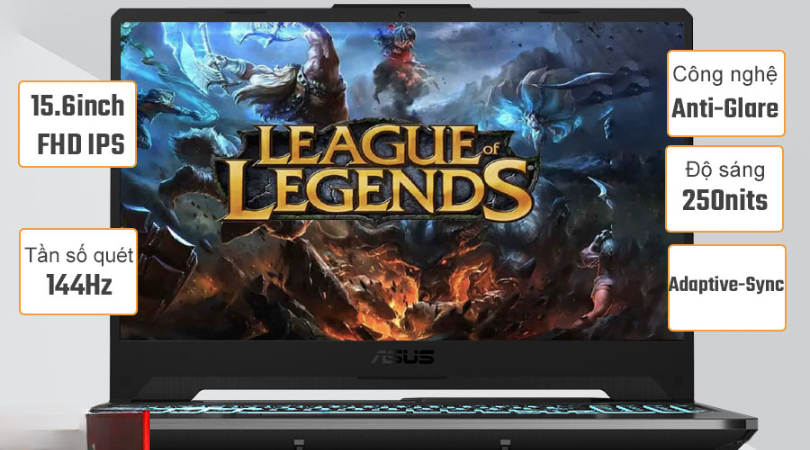 Cấu hình Core i5-11400H và RTX 3050 của ASUS TUF Gaming F15 FX506HC