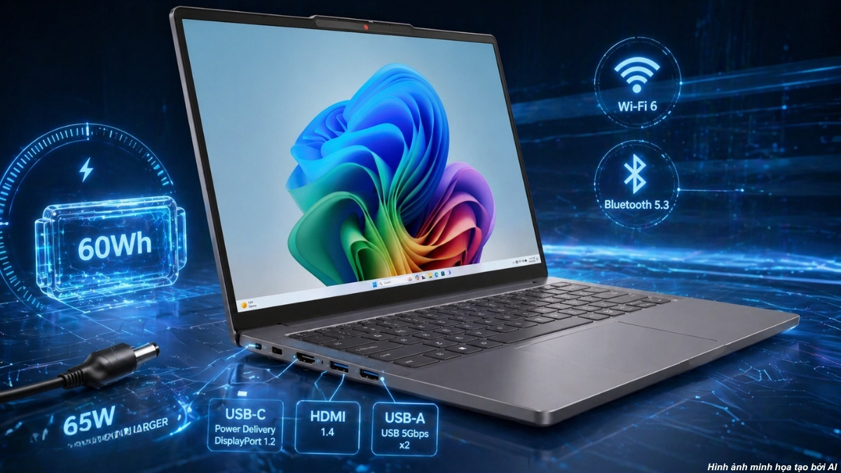 Pin 60Wh của Lenovo IdeaPad Slim 3 14IPH11 83UQ002GVN