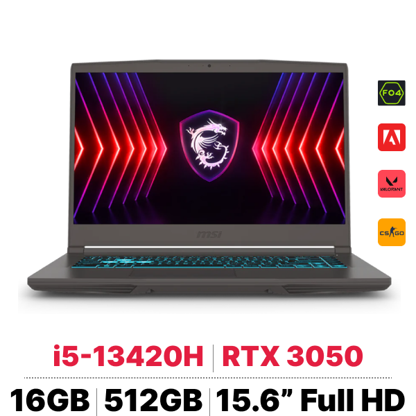 Laptop gaming mỏng nhẹ mỏng gọn MSI Gaming Thin 15