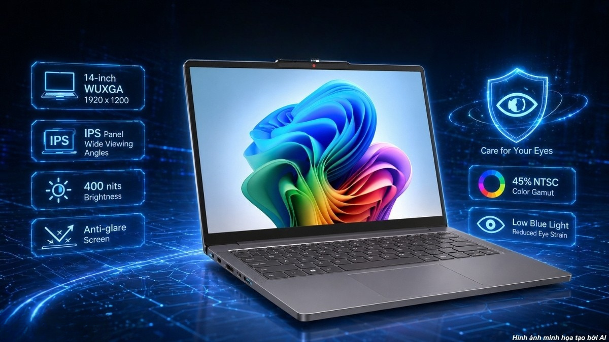 Màn hình 14 inch của Lenovo IdeaPad Slim 3 14IPH11 83UQ002GVN