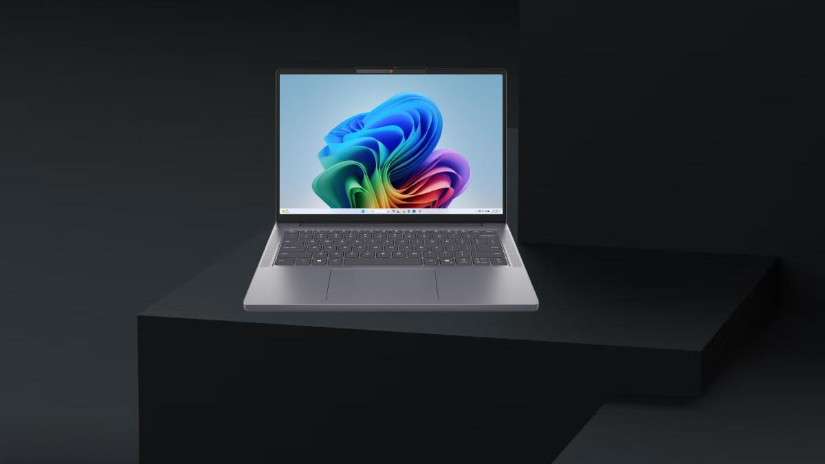 Thiết kế nắp nhôm màu xám của Lenovo IdeaPad Slim 3 14IWC11 83RQ002PVN