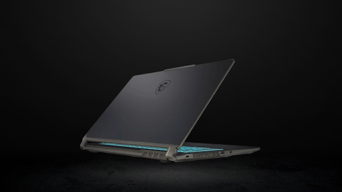 Thiết kế MSI Cyborg 15 A13UC-2088VN màu đen bán trong suốt