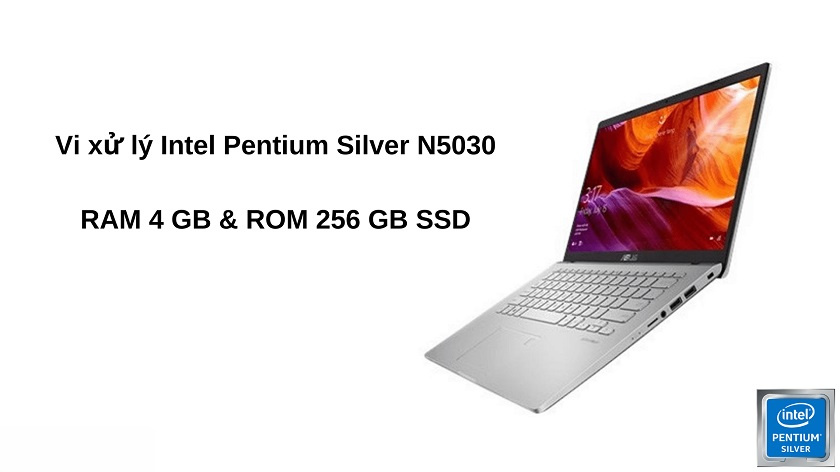 Pentium Silver N5030 và SSD 256GB của ASUS VivoBook 14 X409MA