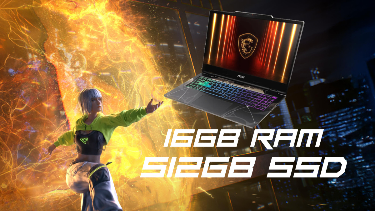 RAM DDR5 và SSD Gen4 của MSI Cyborg 15 B13WEKG-676VN