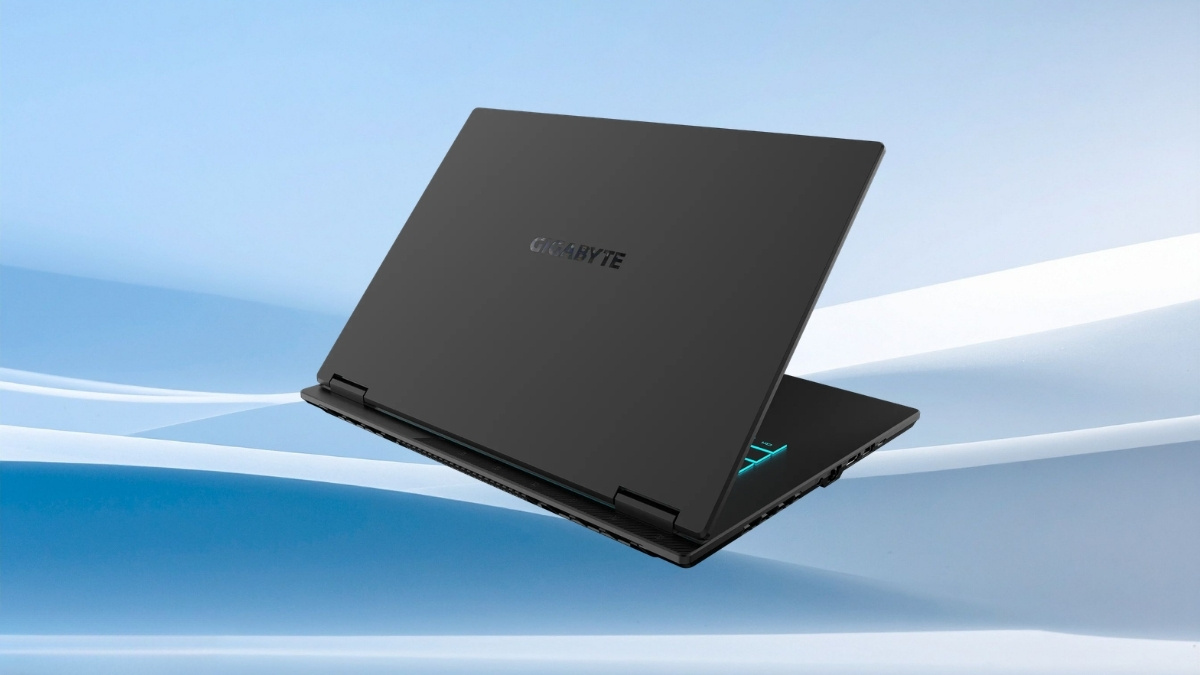 Thiết kế ngoại hình tông đen của Gigabyte Gaming A16 GA65H-5THP3VN893SH