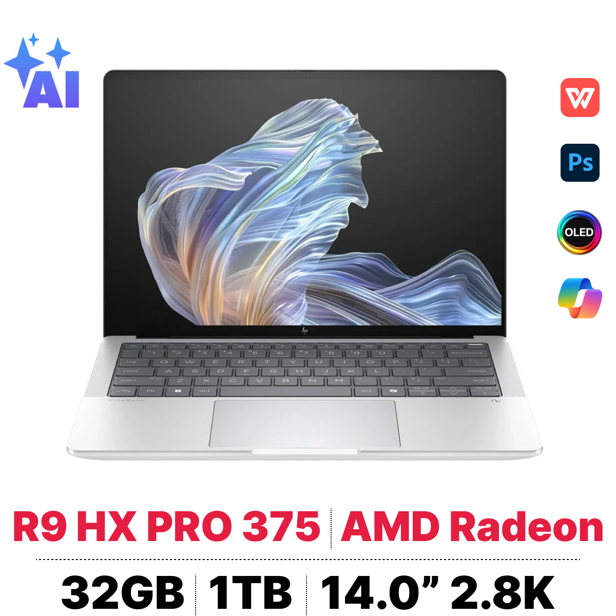Laptop doanh nhân cao cấp HP EliteBook X G1A 14 AI bảo mật đỉnh cao