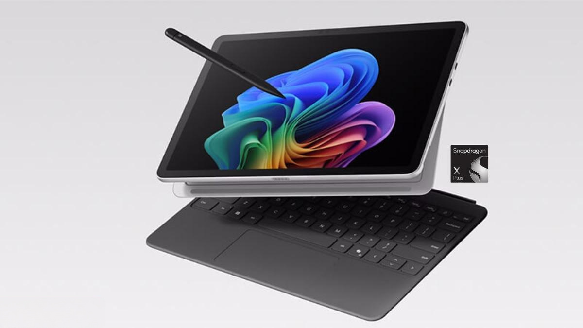 Thiết kế nhôm mỏng nhẹ màu Platinum của Surface Pro 12 inch X Plus 8GB 256GB