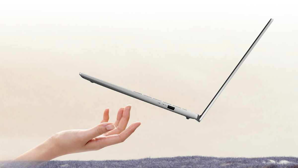 Thiết kế mỏng nhẹ của ASUS Vivobook S14 M3407GA-SF030W