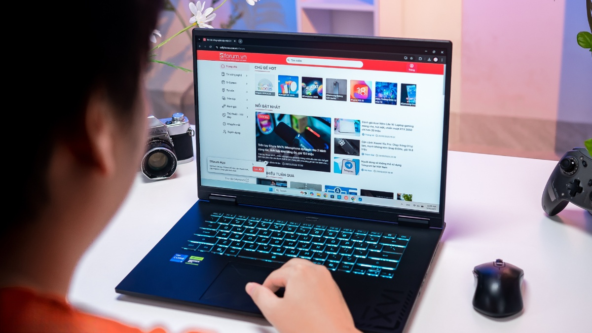 Màn hình 16 inch 165Hz của laptop Gigabyte Gaming A16 GA6H-CMHH2VN893SH