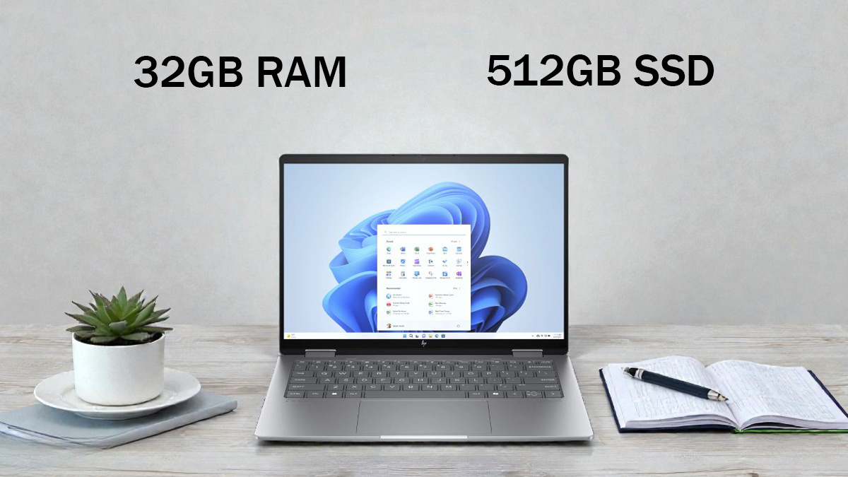 RAM 32GB và SSD của HP Envy x360 14-FA0093AU AY8U3PA