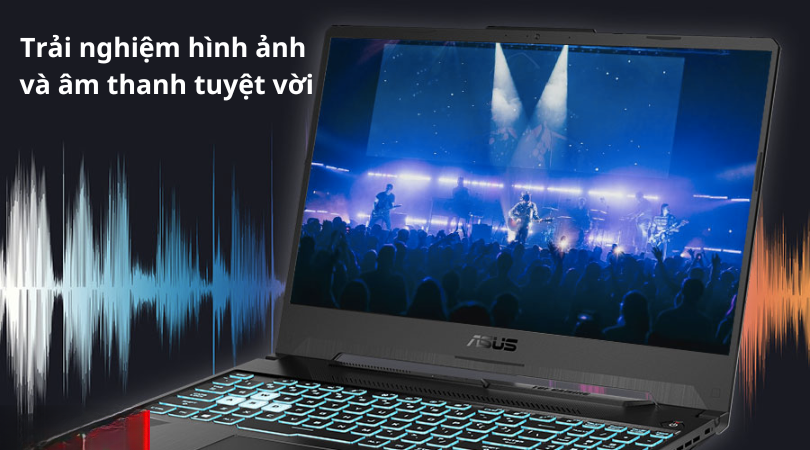 Màn hình 15,6 inch 144Hz của ASUS TUF Gaming F15 FX506HC-HN144W