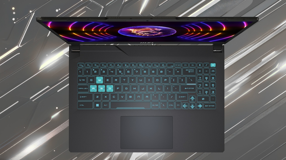 Thiết kế và bàn phím đèn xanh của MSI Cyborg 15 A13UC-2082VN