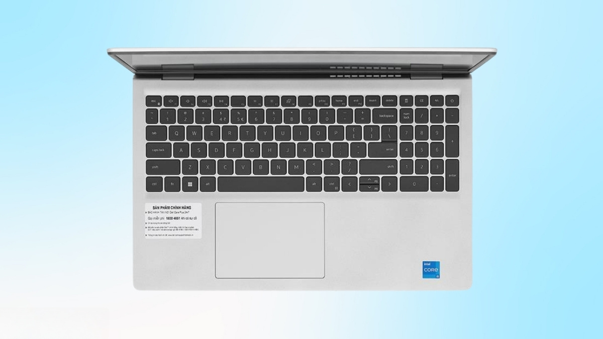 Thiết kế màu bạc của Dell 15 DC15250 I5U165W11SLU