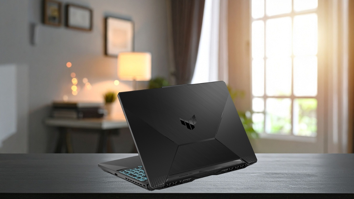 Thiết kế màu đen của ASUS TUF Gaming A15 FA506NCG-HN329W