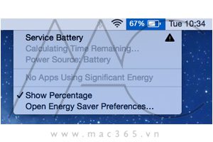 Services Battery: Vấn đề nghiêm trọng trong khi sử dụng pin macbook