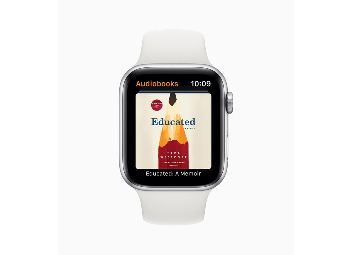 watchOS 6 tích hợp Audibooks ngay trên mặt đồng hồ
