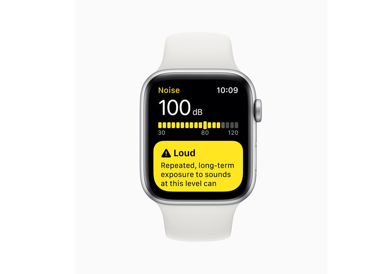 WatchOS 6 cung cấp ứng dụng tiếng ồn giúp khách hàng hiểu được mức âm thanh trong môi trường đang ở mức nào và có nguy hiểm hay không