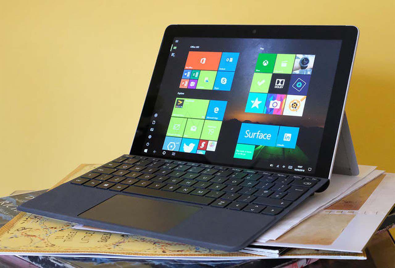 Phần vỏ Surface Go được làm bằng nhôm Magie rất dễ cầm nắm
