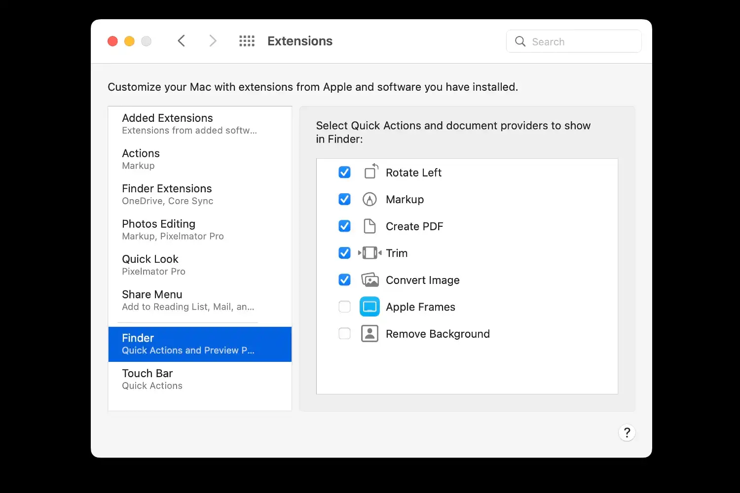 macos-extensions