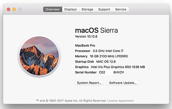 Thông số kỹ thuật của Macbook cũng là yếu tố giúp bạn kiểm tra Macbook mới quan trọng