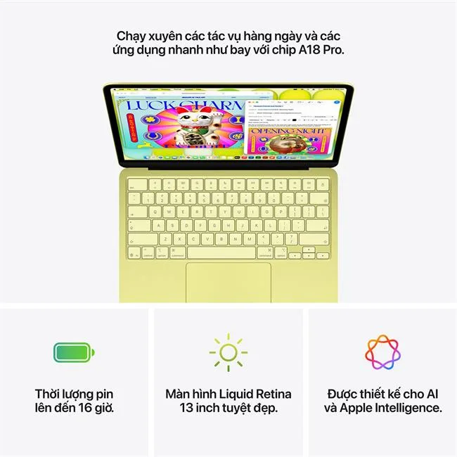 MacBook Neo 13 inch A18 Pro 8GB/256GB màu Vàng nhạt – ảnh 39