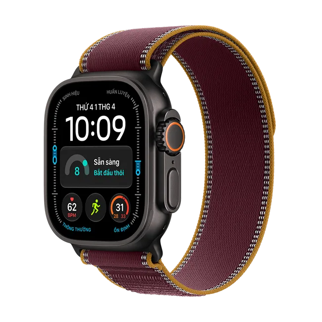 Apple Watch Ultra 4 GPS + Cellular 49mm viền Titanium dây Trail màu Titan đen – ảnh 1