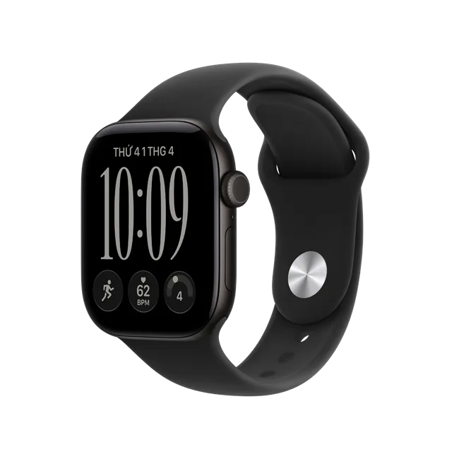 Apple Watch Series 12 GPS 46mm viền nhôm dây silicone màu Đen – ảnh 31