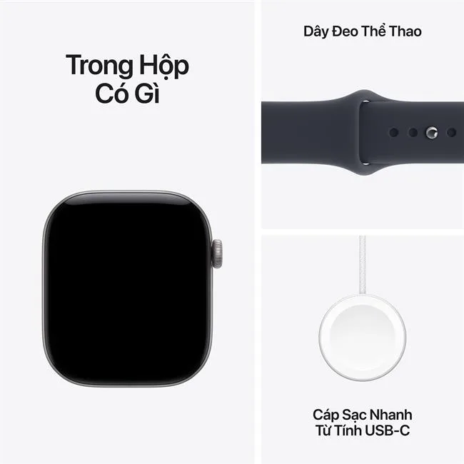 Apple Watch Series 12 GPS + Cellular 42mm viền nhôm dây silicone màu Xám nhạt – ảnh 26