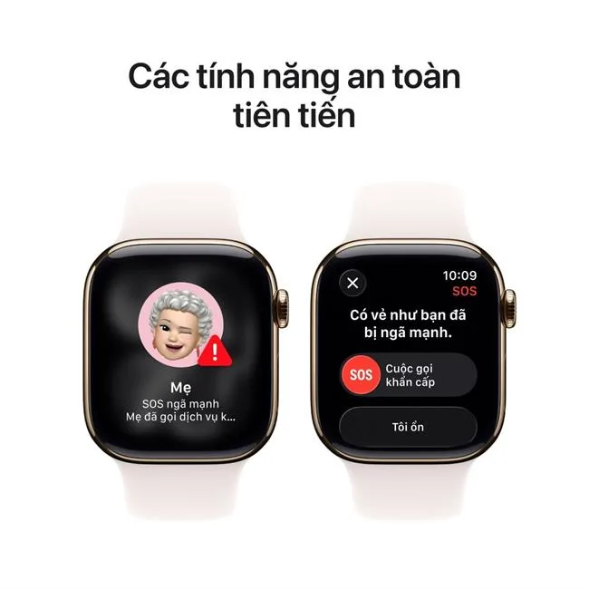 Apple Watch Series 11 GPS + Cellular 42mm viền Titanium dây thể thao màu Titan vàng – ảnh 14