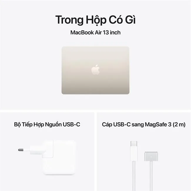 MacBook Air 13 inch M5 16GB/512GB/8GPU 30W màu Vàng – ảnh 18