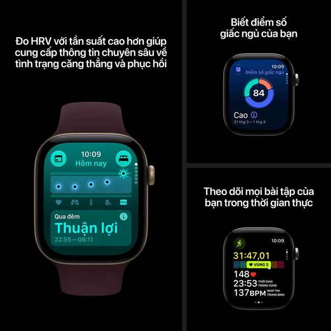 Apple Watch Series 12 GPS + Cellular 42mm viền Ceramic dây silicone màu Xanh đen nhạt – ảnh 14