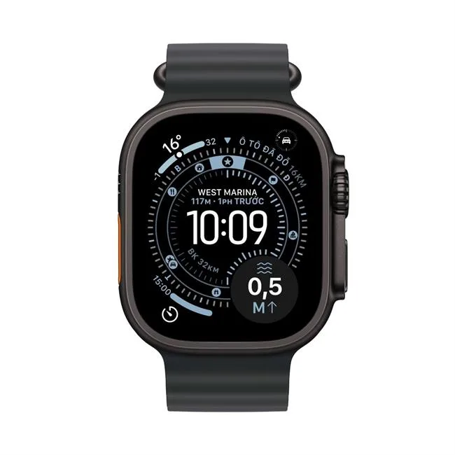 Apple Watch Ultra 3 GPS + Cellular 49mm viền Titanium dây Ocean màu Titan đen – ảnh 2