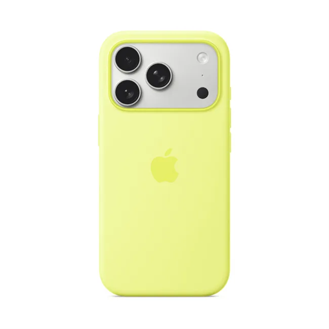 Ốp lưng MagSafe iPhone 17 Pro Silicone Apple màu Vàng nhạt – ảnh 14