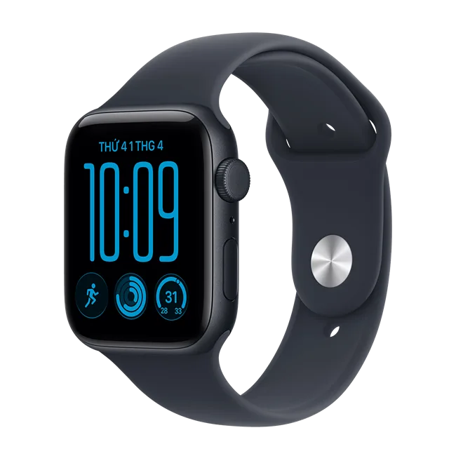 Apple Watch SE 3 GPS + Cellular 44mm viền nhôm dây thể thao 2026 màu Ghi đen – ảnh 10
