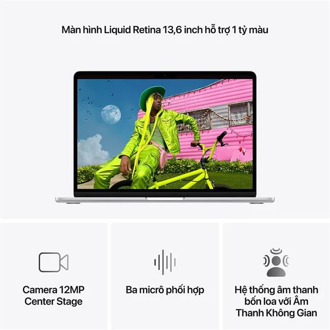 MacBook Air 13 inch M5 32GB/512GB 35W màu Bạc – ảnh 5
