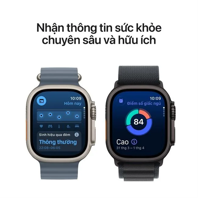 Apple Watch Ultra 3 GPS + Cellular 49mm viền Titanium dây Alpine màu Titan tự nhiên – ảnh 6