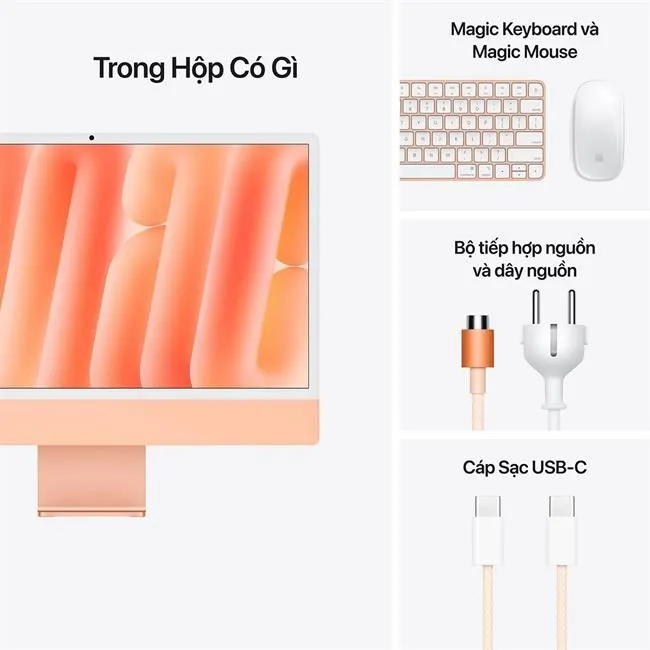 iMac 24 inch M4 24GB - 256GB màu Cam – ảnh 21