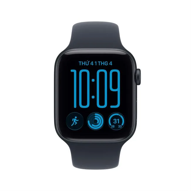 Apple Watch SE 3 GPS 44mm viền nhôm dây thể thao 2026 màu Ghi đen – ảnh 11
