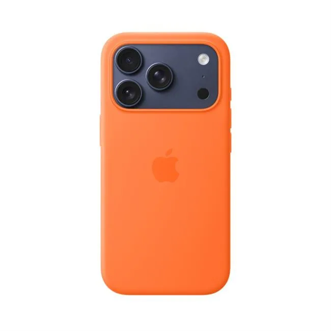 Ốp lưng MagSafe iPhone 17 Pro Silicone Apple màu Cam – ảnh 23