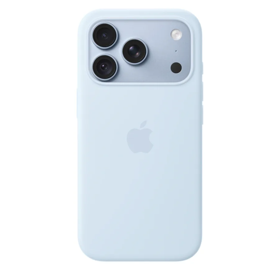 Ốp lưng MagSafe iPhone 18 Pro silicone Apple màu Xanh dương nhạt – ảnh 25