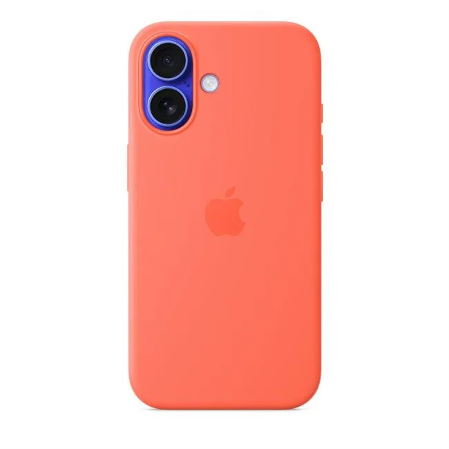 Ốp lưng MagSafe iPhone 16 Silicone Apple màu Cam – ảnh 8