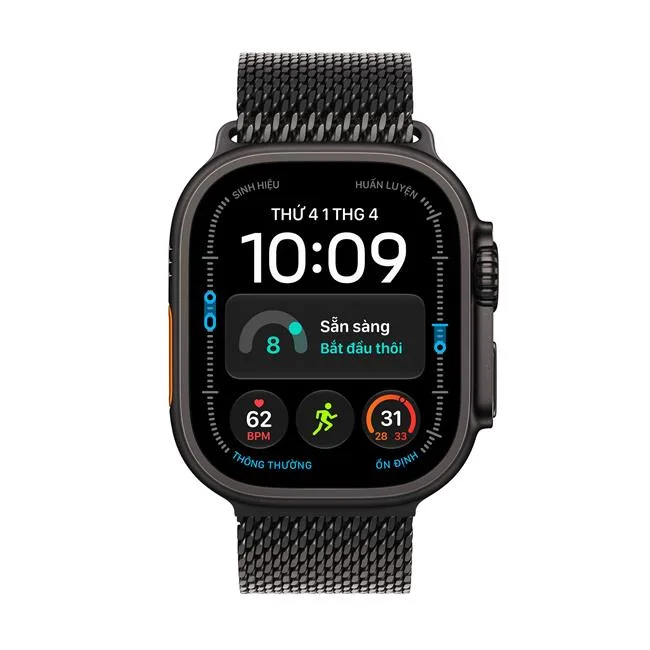 Apple Watch Ultra 4 GPS + Cellular 49mm viền Titanium dây Milan màu Titan đen – ảnh 2