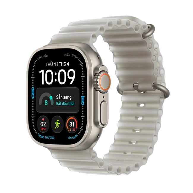 Apple Watch Ultra 4 GPS + Cellular 49mm viền Titanium dây Ocean màu Titan tự nhiên – ảnh 10
