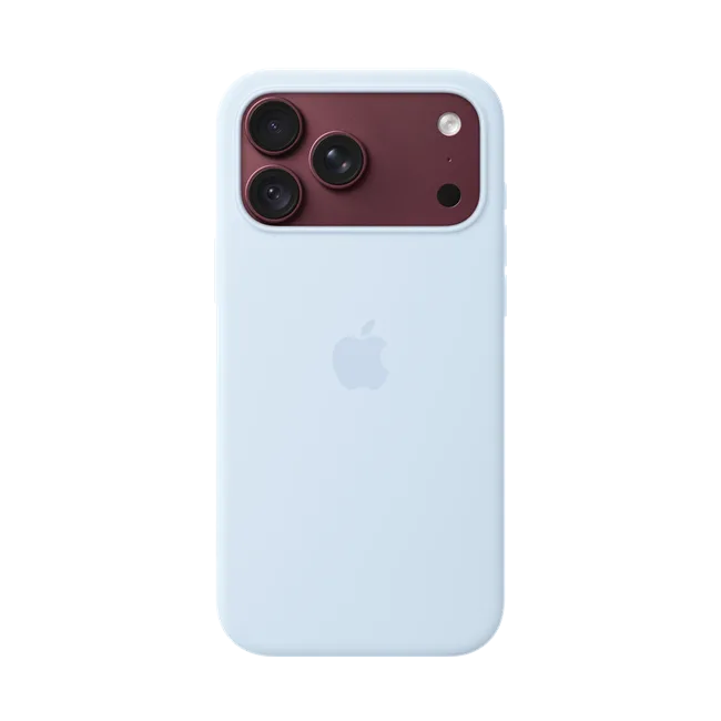 Ốp lưng MagSafe iPhone 18 Pro silicone Apple màu Xanh dương nhạt – ảnh 24