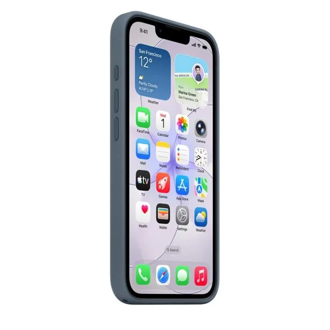 Ốp lưng MagSafe iPhone 17e Silicone Apple màu Xanh đen – ảnh 15