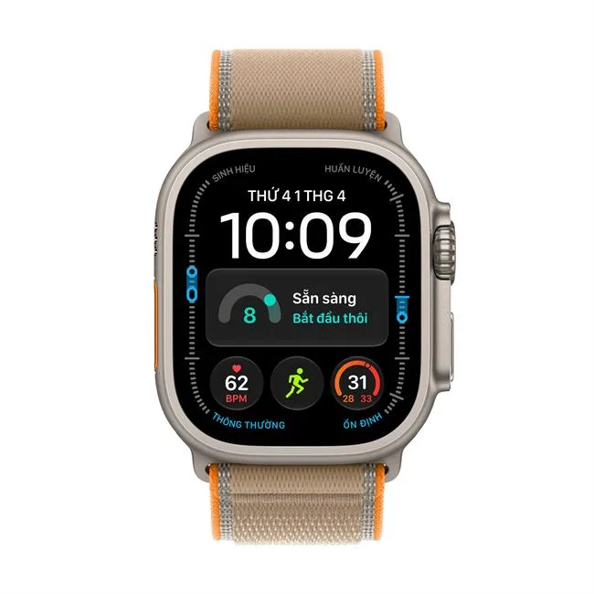 Apple Watch Ultra 4 GPS + Cellular 49mm viền Titanium dây Trail màu Titan tự nhiên – ảnh 11